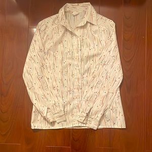 70s disco button up shirt